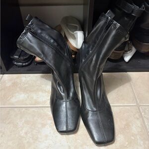 Zara leather boots